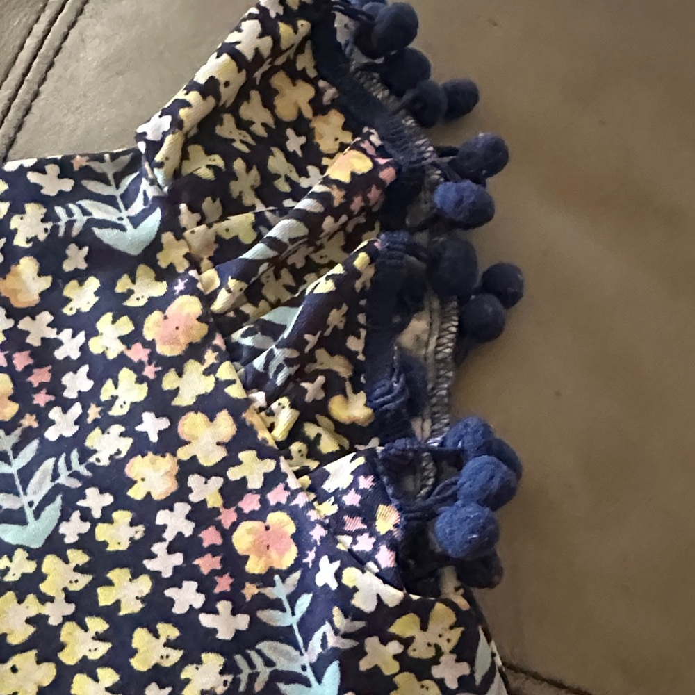 Dot Dot Smile Blue and Yellow Casual Sundress - Picture 5 of 7
